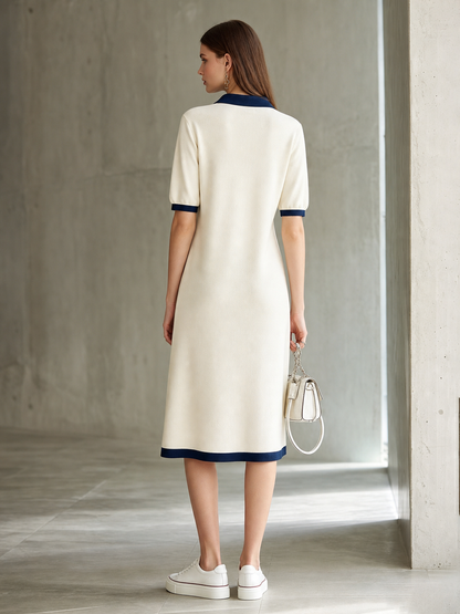 Off-White Loose-Fit Midi Knitted Dress